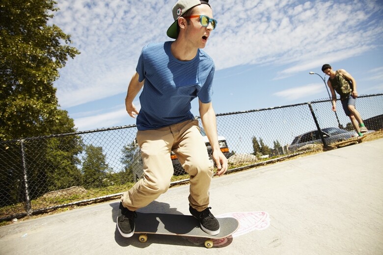 boy skateboarding